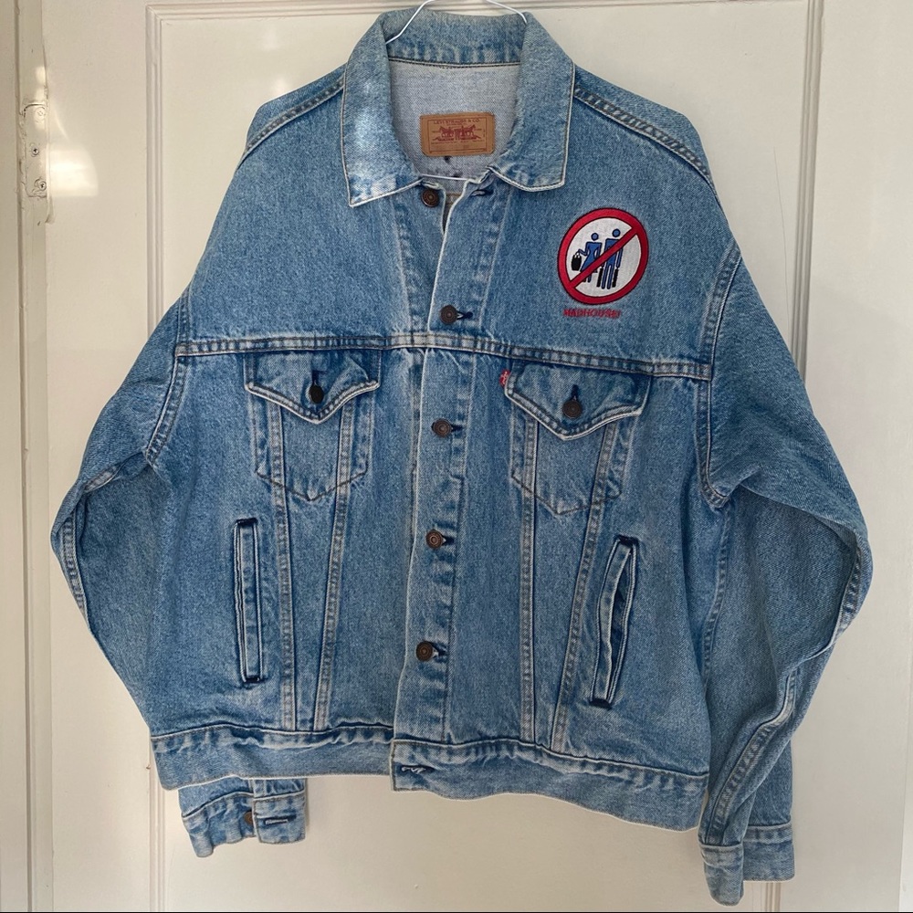 Levi’s Customized Blue Denim Button Up Jean Jacket